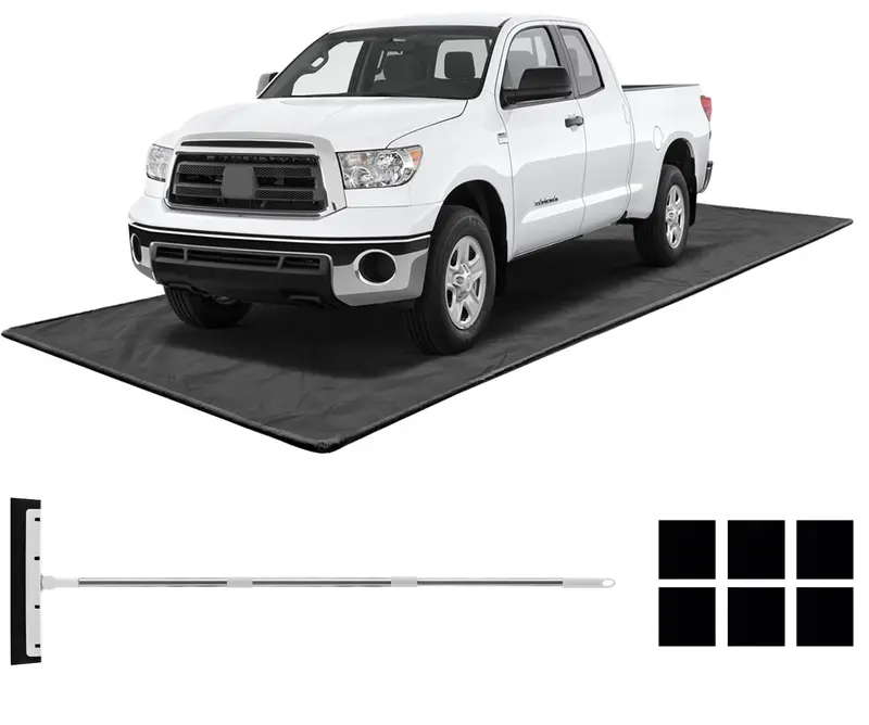 Extra-Large Waterproof Garage Floor Mat (22' x 9') for Under-Car Protection Against Mud, Rain, and Snow