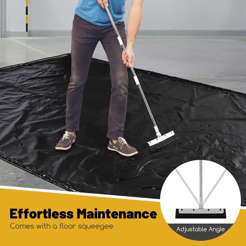 Extra-Large Waterproof Garage Floor Mat (22' x 9') for Under-Car Protection Against Mud, Rain, and Snow