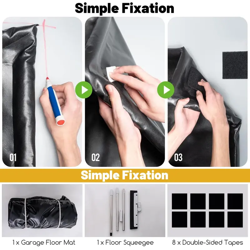 Extra-Large Waterproof Garage Floor Mat (22' x 9') for Under-Car Protection Against Mud, Rain, and Snow