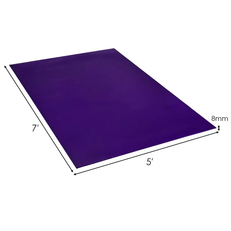 Extra-Large Yoga Mat – 7' x 5' & 6' x 4', 8mm Thick with Carrying Straps