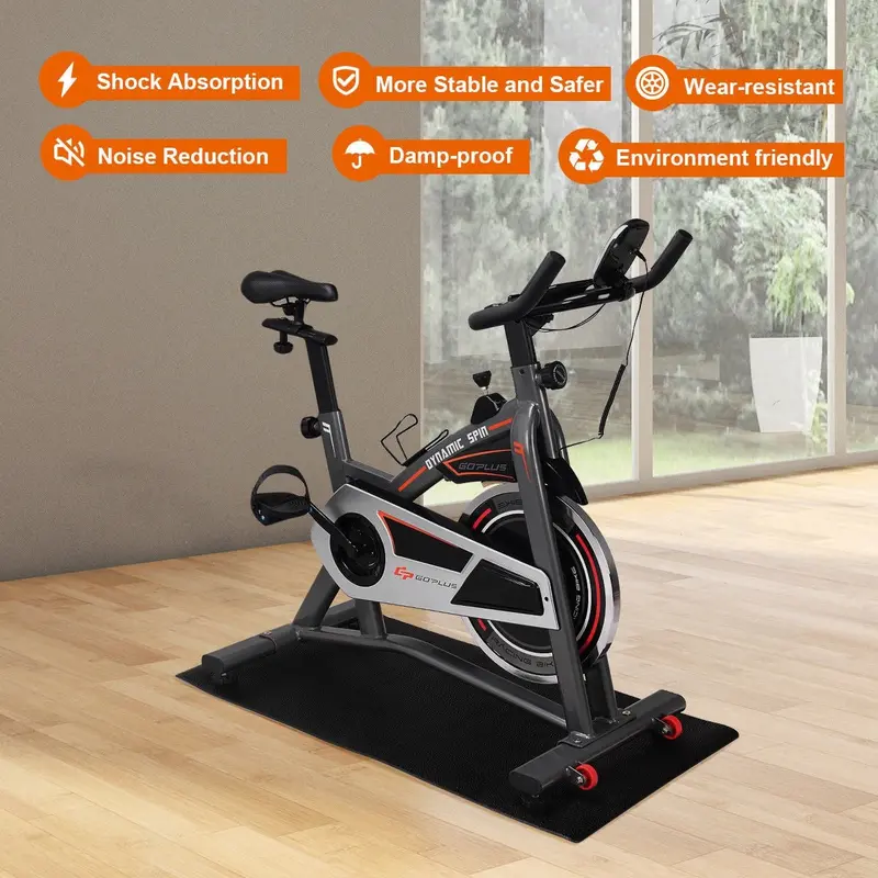 Extra-Thick Treadmill Floor Protector – Dense Waterproof PVC Mat for Wood Surfaces 2