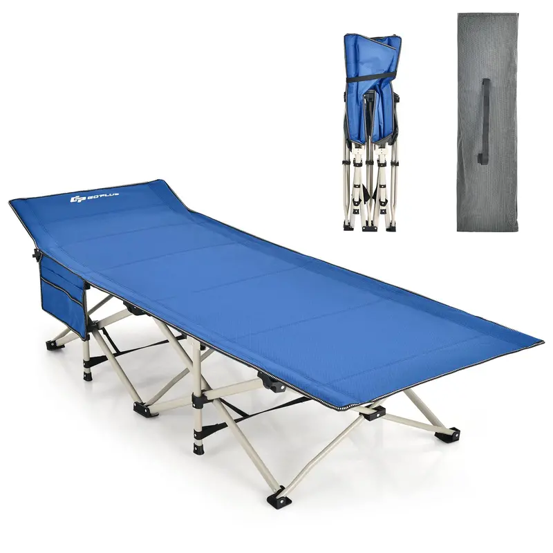 Extra-Wide Folding Camping Cot – Reinforced 28.5-Inch Wide Cot Supporting Up to 882 LB