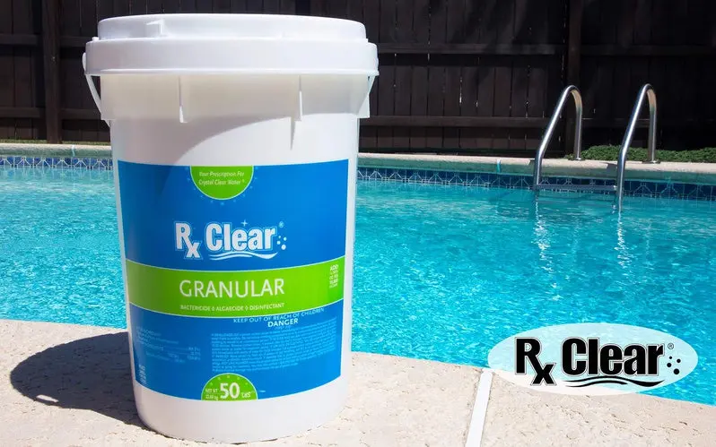 Fast-Dissolving, UV-Stabilized Granular Chlorine – 50-Pound Bucket for Pool and Spa Sanitization, Algaecide & Disinfectant