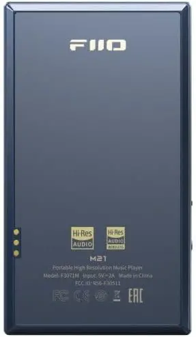 FiiO M21 Hi-Res Android 13 Music Player — Snapdragon 680, Dual DAC, Blue-Black Edition