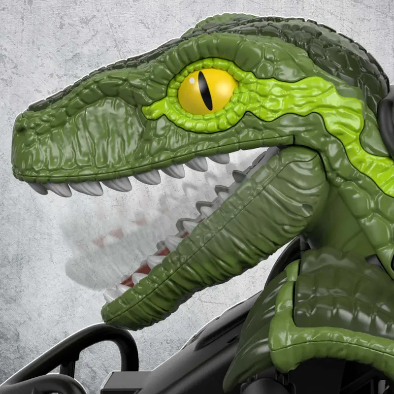 Fisher-Price Power Wheels Jurassic World Dino Racer ATV – 6 MPH Ride-On, Green Dinosaur-Themed Vehicle