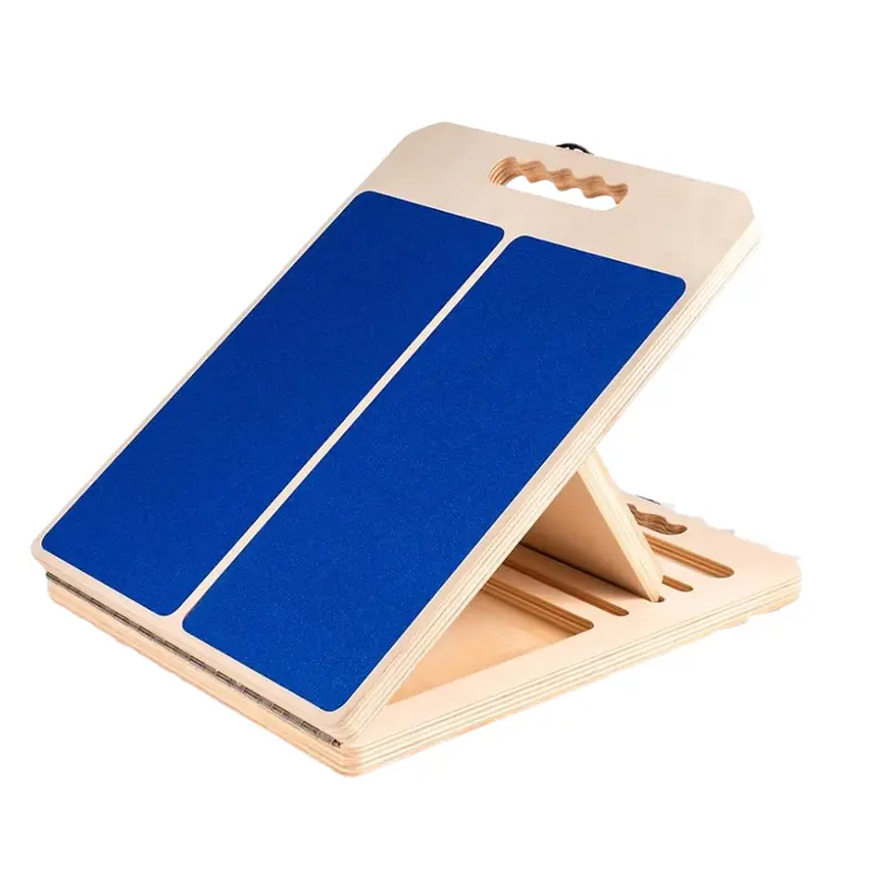 Five-Level Wooden Slant Board – Adjustable Incline Platform for Stretching & Rehabilitation 2