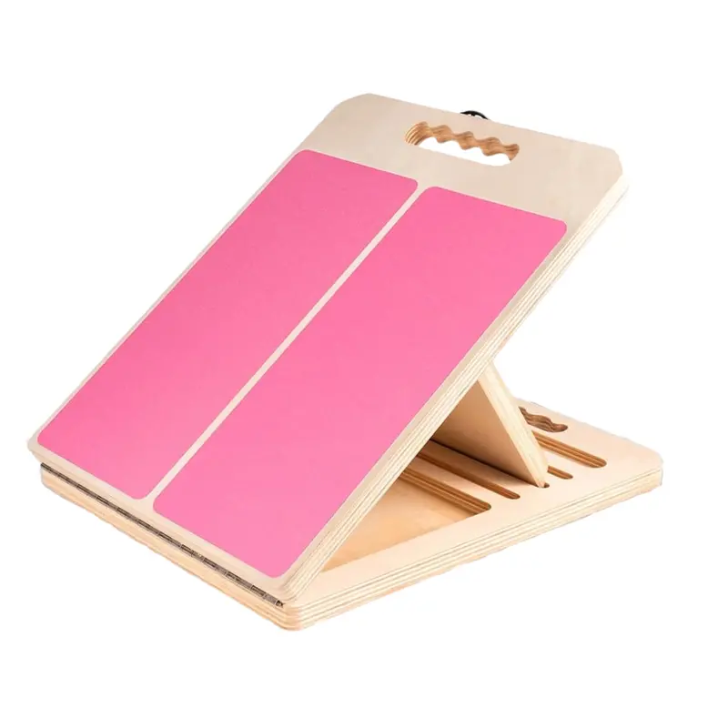 Five-Level Wooden Slant Board – Adjustable Incline Platform for Stretching & Rehabilitation
