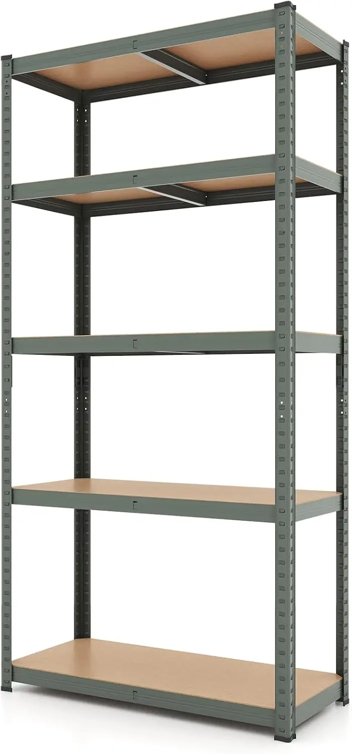 Five-Tier Adjustable Garage Shelving Unit – Heavy-Duty Multi-Use Storage System