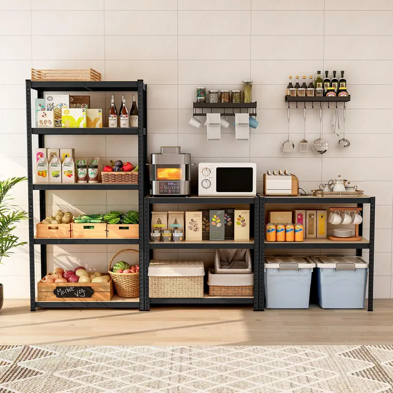 Five-Tier Adjustable Garage Shelving Unit – Heavy-Duty Multi-Use Storage System 2