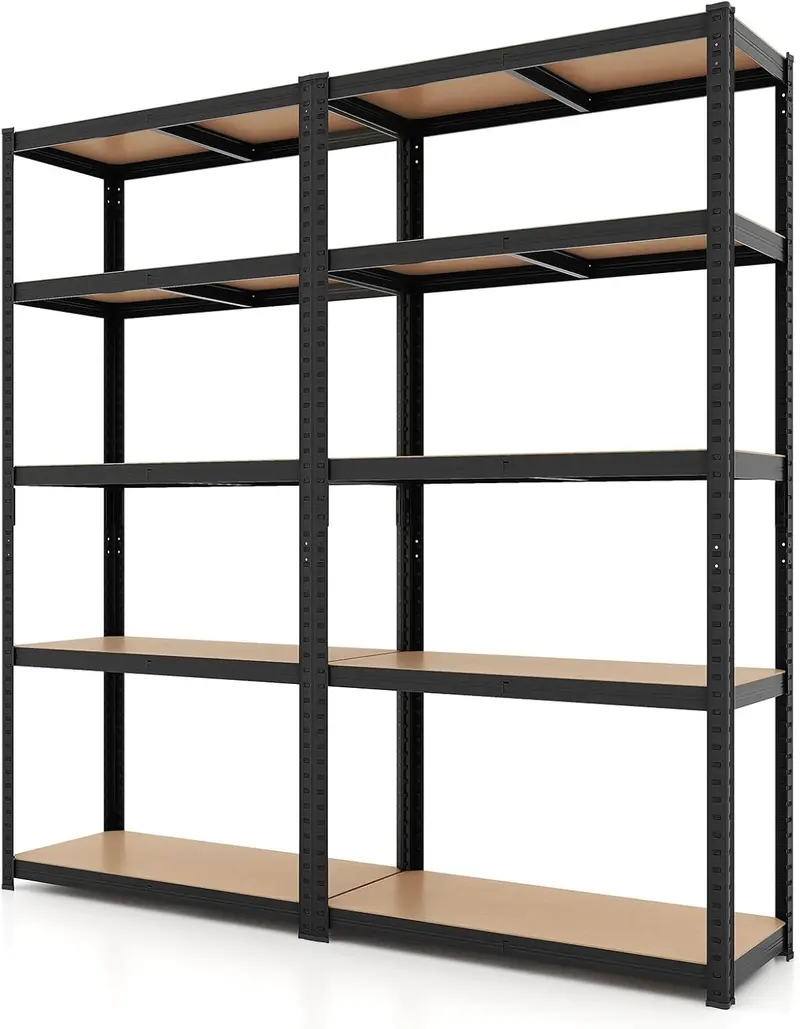 Five-Tier Adjustable Garage Shelving Unit – Heavy-Duty Multi-Use Storage System
