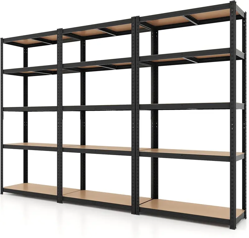 Five-Tier Adjustable Garage Shelving Unit – Heavy-Duty Multi-Use Storage System