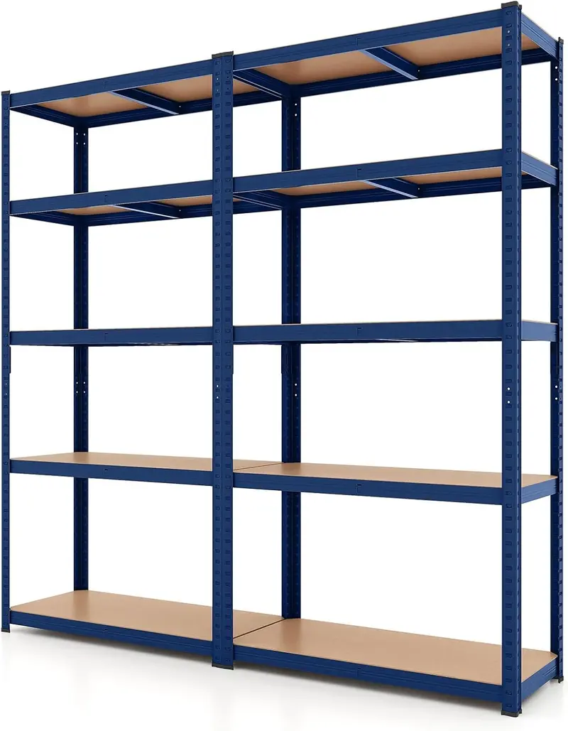 Five-Tier Adjustable Garage Shelving Unit – Heavy-Duty Multi-Use Storage System