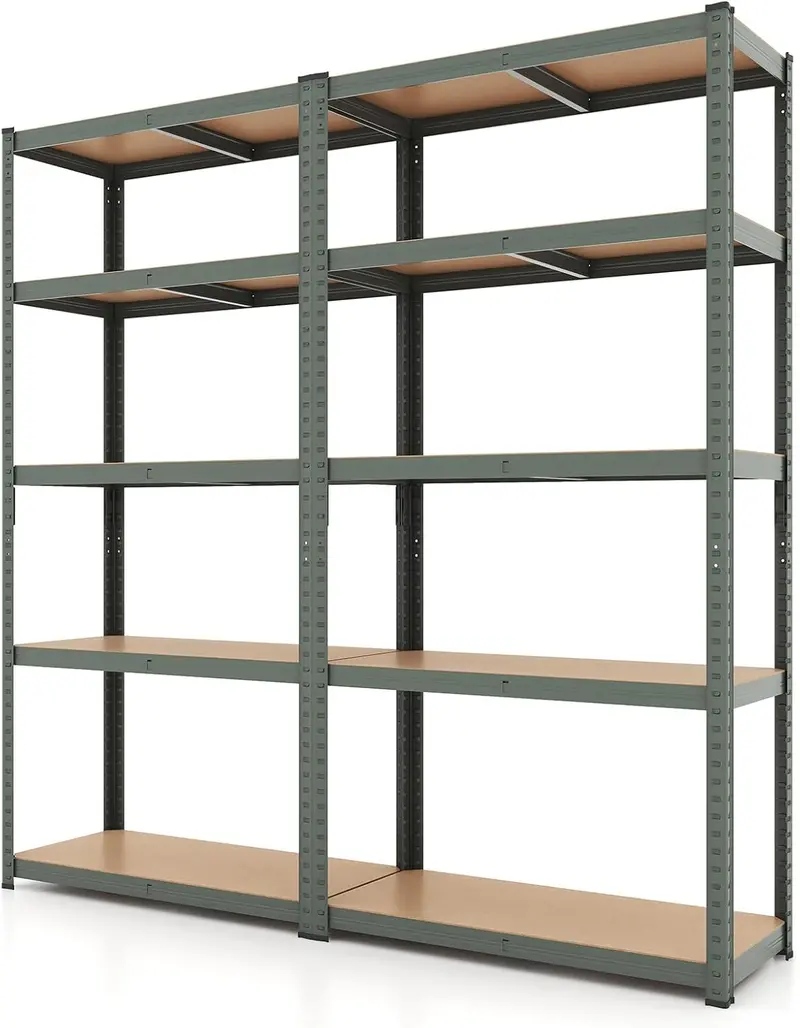 Five-Tier Adjustable Garage Shelving Unit – Heavy-Duty Multi-Use Storage System