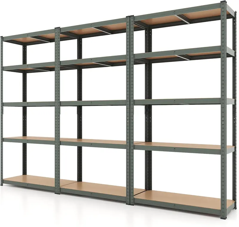 Five-Tier Adjustable Garage Shelving Unit – Heavy-Duty Multi-Use Storage System