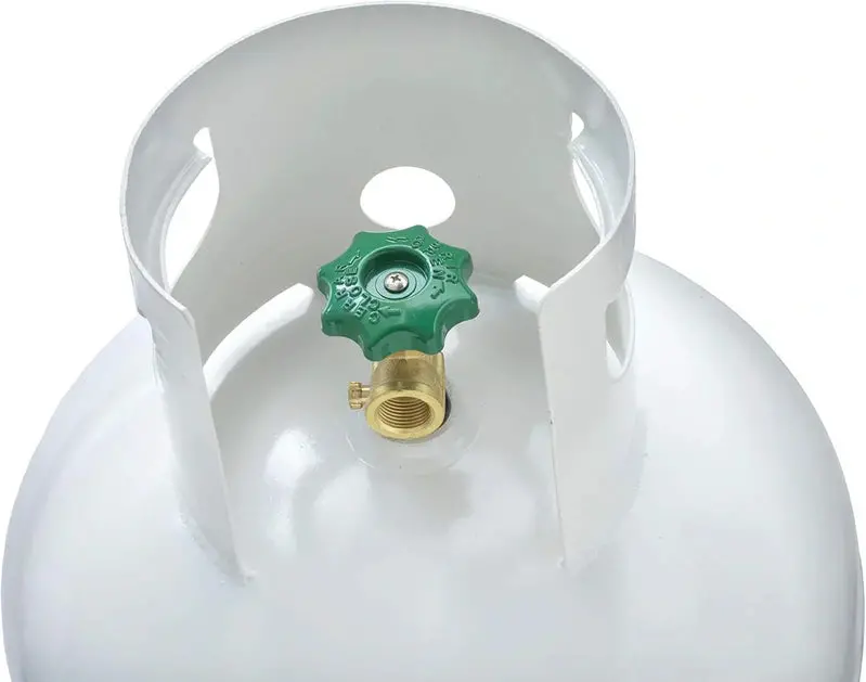 Flame King Steel Propane Tank Cylinder with POL Valve and Protective Collar – Ideal for Grills, Fireplaces, and Dryers
