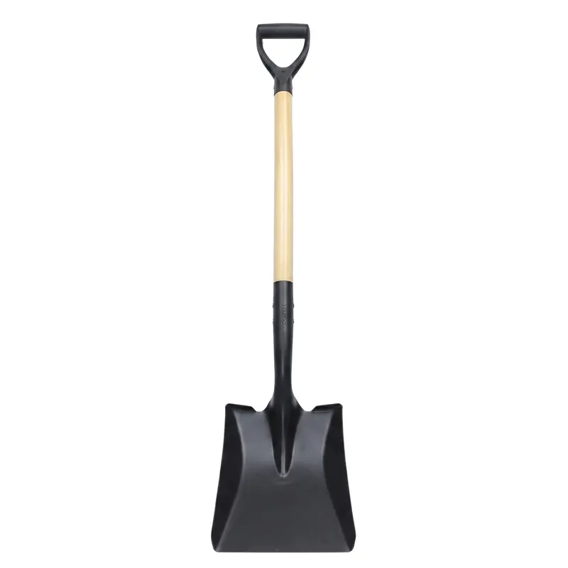 Flat-Blade Steel Shovel – Ergonomic D-Grip Design for Edging and Scooping Tasks 2