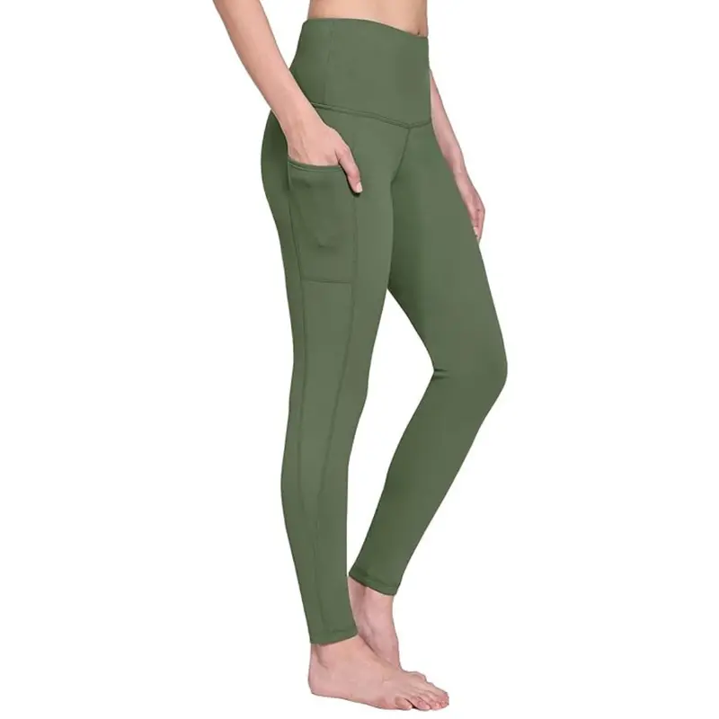 Fleece-Lined Winter Leggings – High-Waisted Women’s Bottoms with Functional Pockets