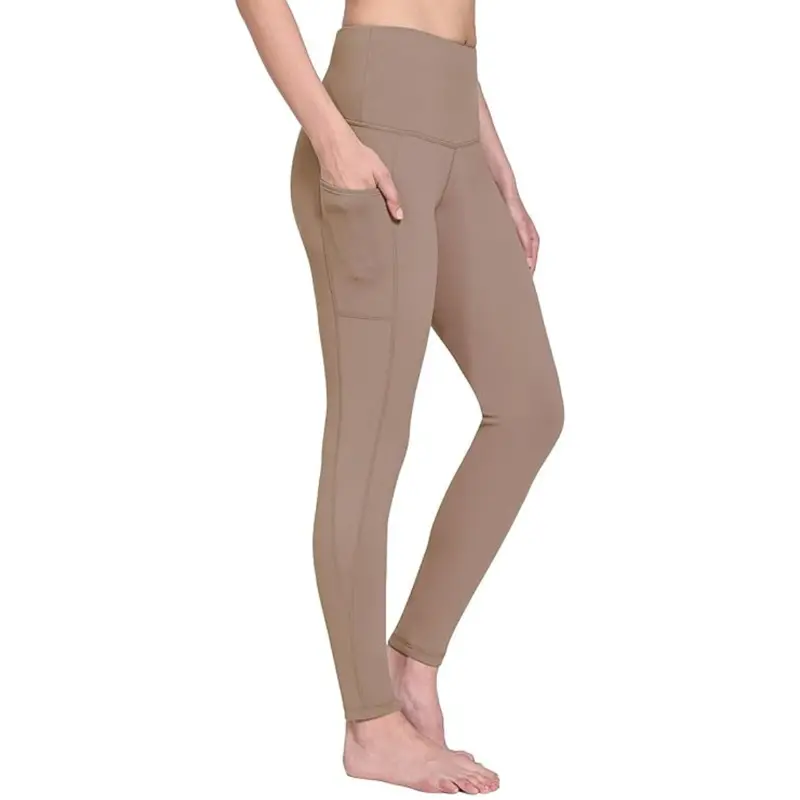 Fleece-Lined Winter Leggings – High-Waisted Women’s Bottoms with Functional Pockets