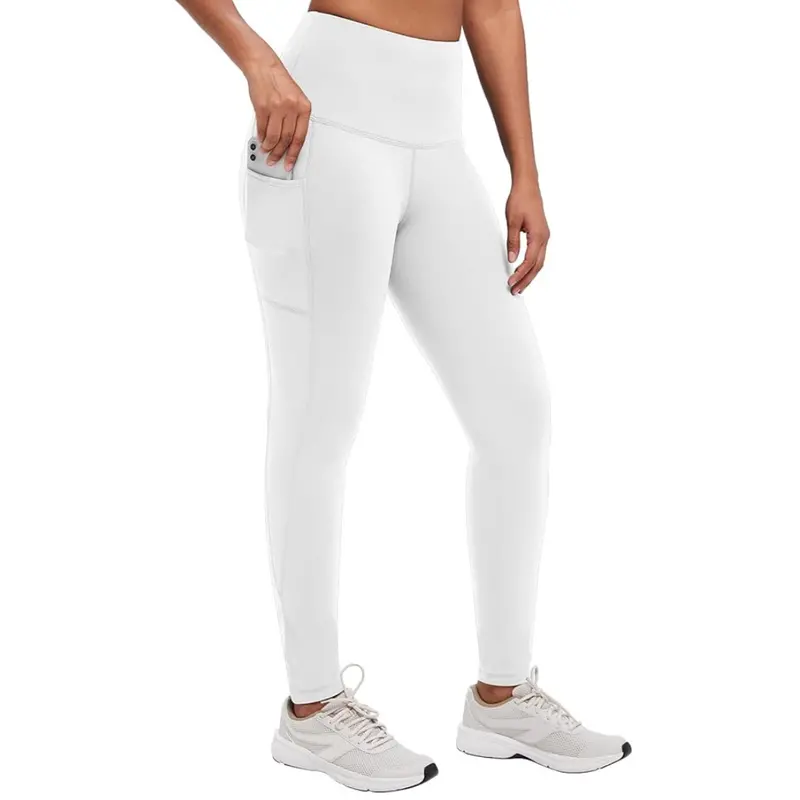 Fleece-Lined Winter Leggings – High-Waisted Women’s Bottoms with Functional Pockets