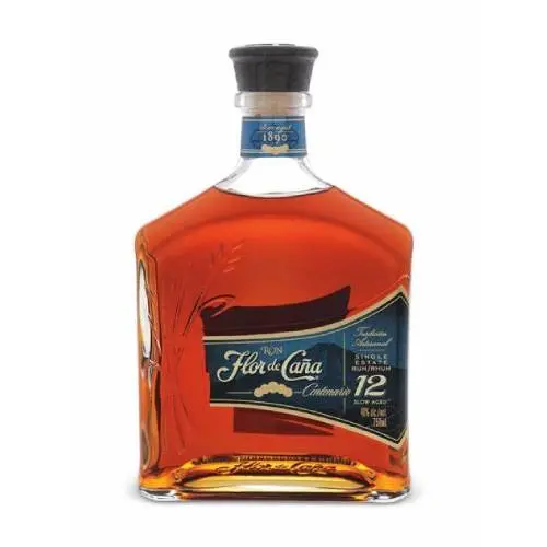 Flor de Caña Centenario 12-Year-Old Rum – Award-Winning Nicaraguan Reserve, 750ml