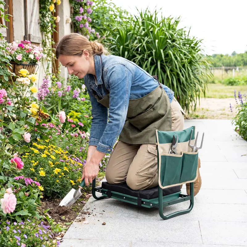 Foldable 11-Inch Garden Kneeler and Seat for Seniors 2