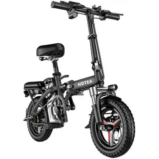 Foldable 250W Electric Bike – 14" LCD Display, Removable Lithium Battery, Dual Hydraulic Disc Brakes