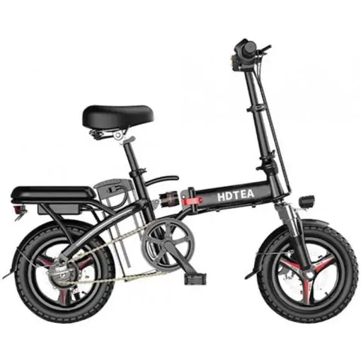 Foldable 250W Electric Bike – 14" LCD Display, Removable Lithium Battery, Dual Hydraulic Disc Brakes