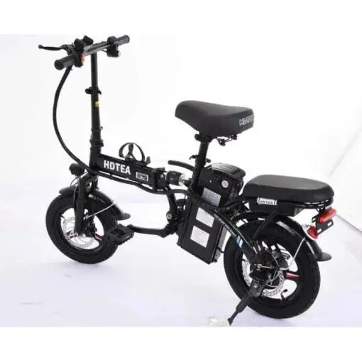 Foldable 250W Electric Bike for Adults & Teens – Removable Battery, Fat Tires, Ideal for Beach, Snow & Urban Commuting (Black)