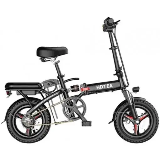 Foldable 250W Electric Bike for Adults & Teens – Removable Battery, Fat Tires, Ideal for Beach, Snow & Urban Commuting (Black)
