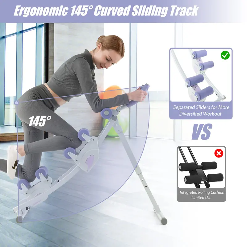 Foldable Abdominal Core Trainer for Targeted Strength Training 2