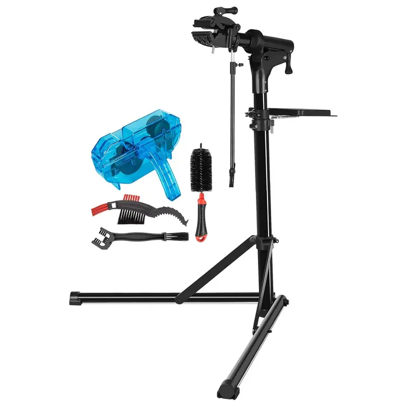 Foldable Bike Repair Stand – Adjustable Clamp Workstand for Home Maintenance