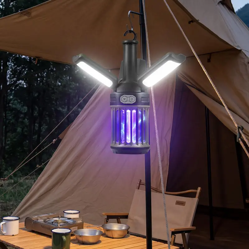 Foldable Camping Lantern – USB-C Rechargeable Outdoor Trap Light with Adjustable Brightness 2