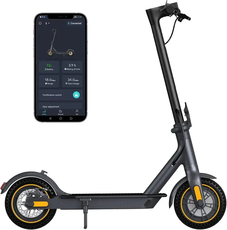 Foldable Electric Scooter for Adults – 500W Motor, 10-Inch Solid Tires, 18-Mile Range