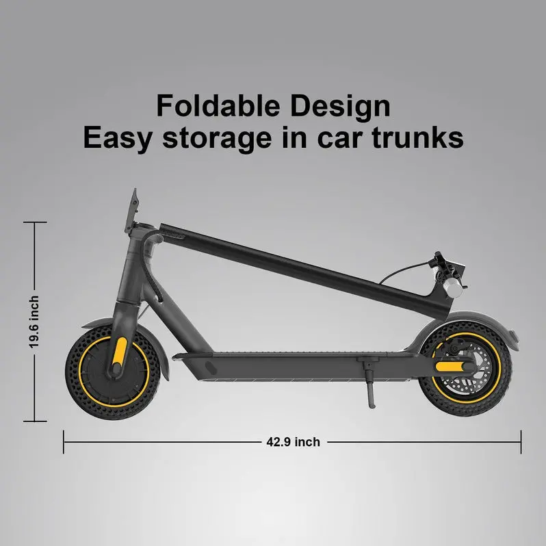 Foldable Electric Scooter for Adults – 500W Motor, 10-Inch Solid Tires, 18-Mile Range