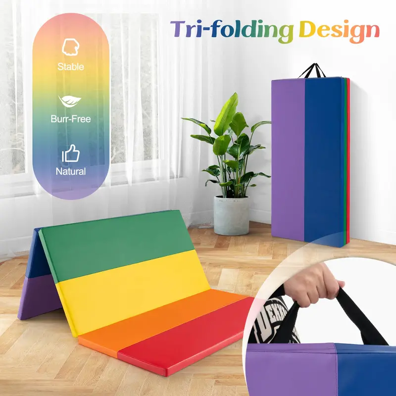 Foldable Gymnastics Mat for Home or Studio Use