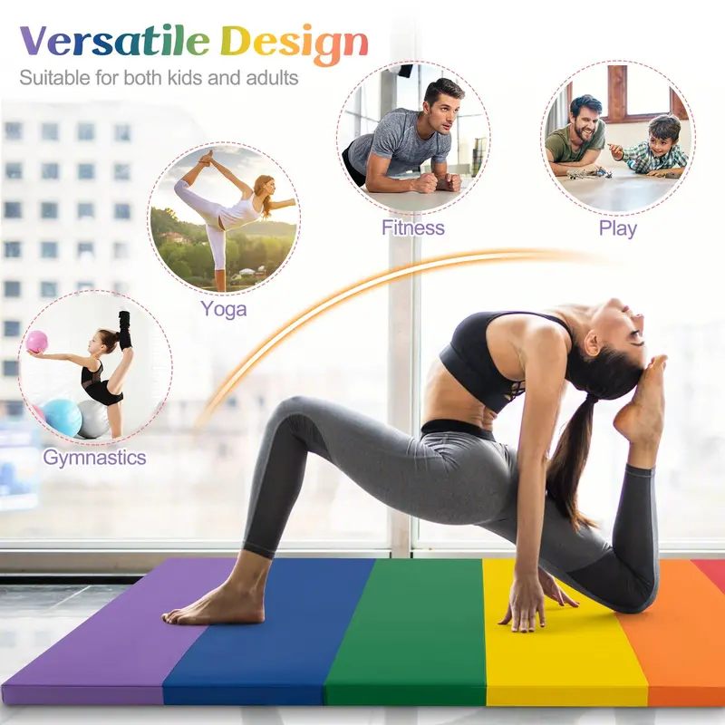 Foldable Gymnastics Mat for Home or Studio Use