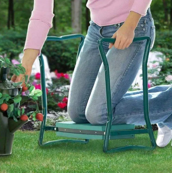 Foldable Kneeling Gardener’s Bench | Ergonomic Support Seat for Planting & Weeding 2