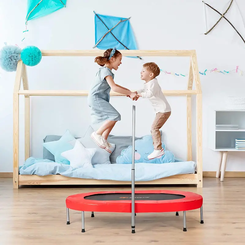 Foldable Mini Trampoline for Kids – Compact Rebounder with Safety Features