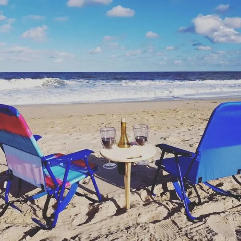 Foldable Outdoor Wine Table – Portable DIY Serving Station for Patios