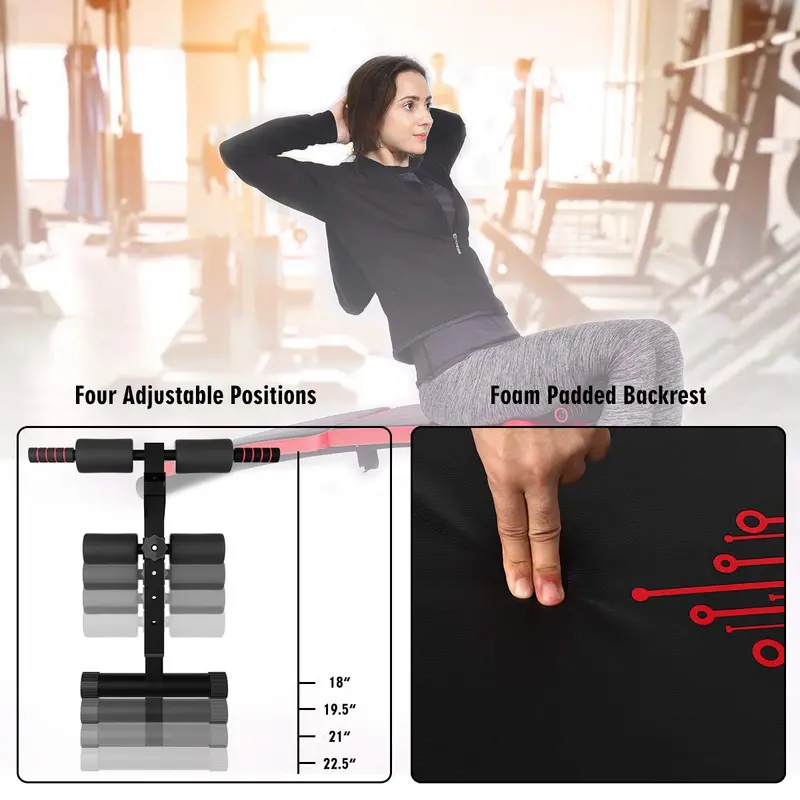 Foldable Sit-Up Bench – Adjustable Slant Bench for Abdominal and Core Exercises