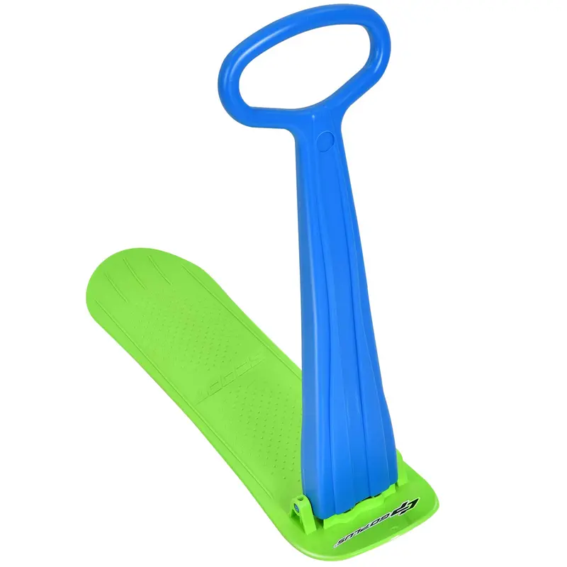 Foldable Ski Scooter with Ergonomic Grip Handle for Winter Fun on Snow or Ice
