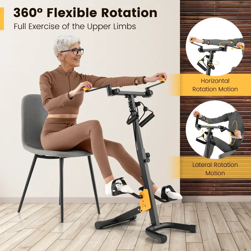 Foldable Under-Desk Pedal Exerciser for Arm, Leg & Physical Therapy 2