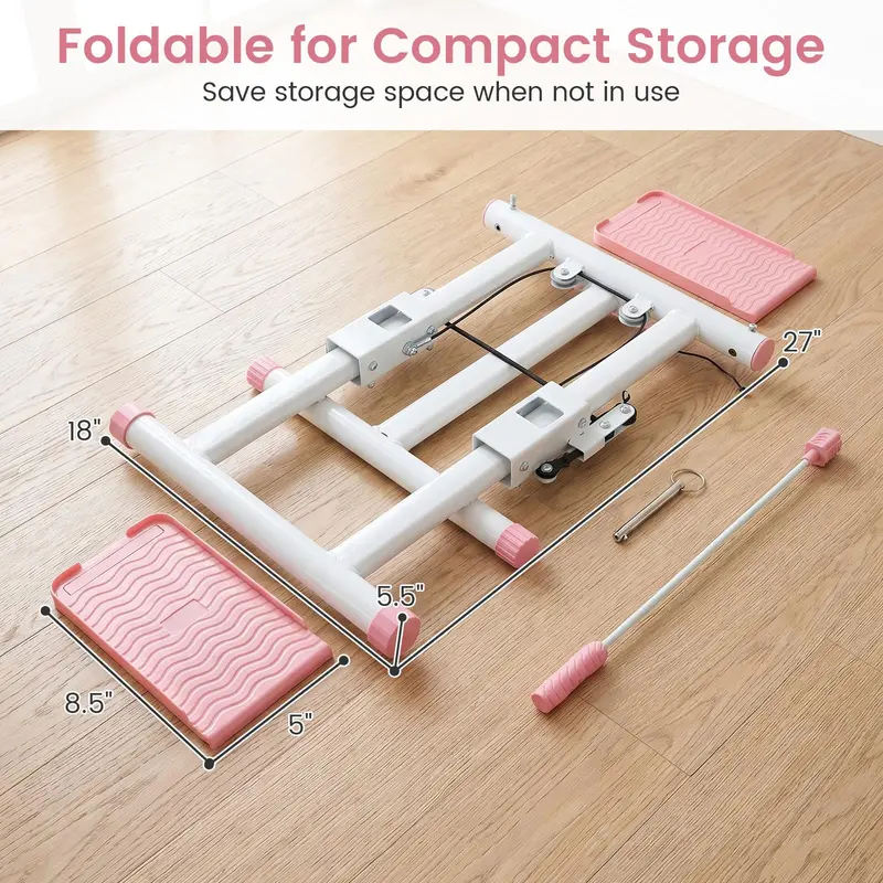 Foldable Vertical Climber Stepper – Detachable Handlebar for Low-Impact Cardio