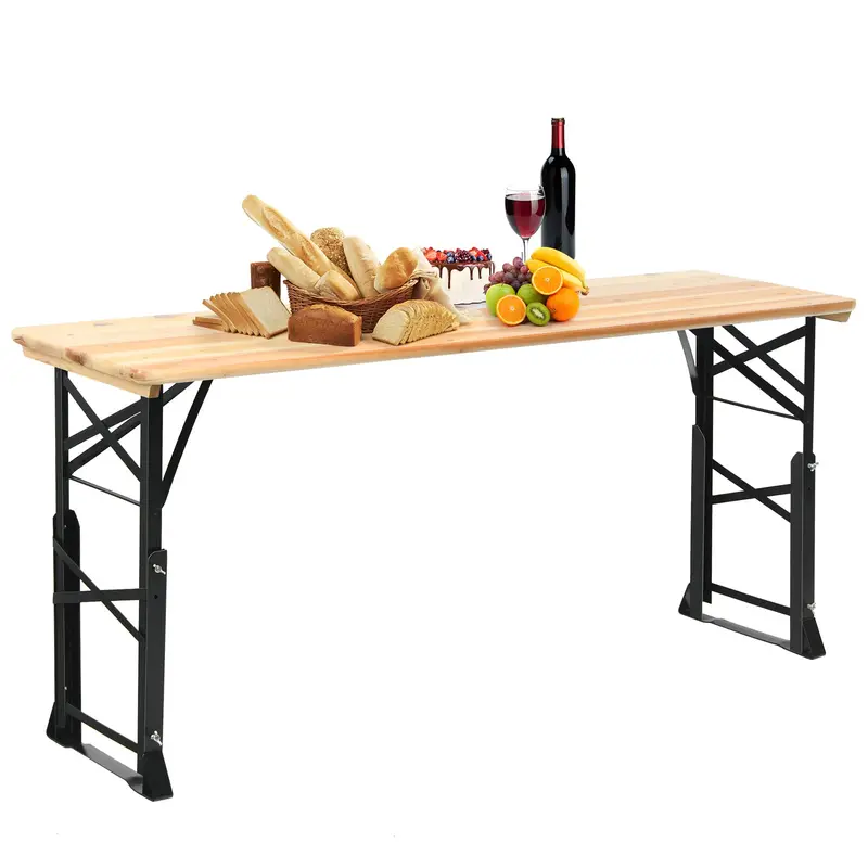 Folding Picnic Beer Table – Compact Outdoor Camping Table for Patios and Tailgates