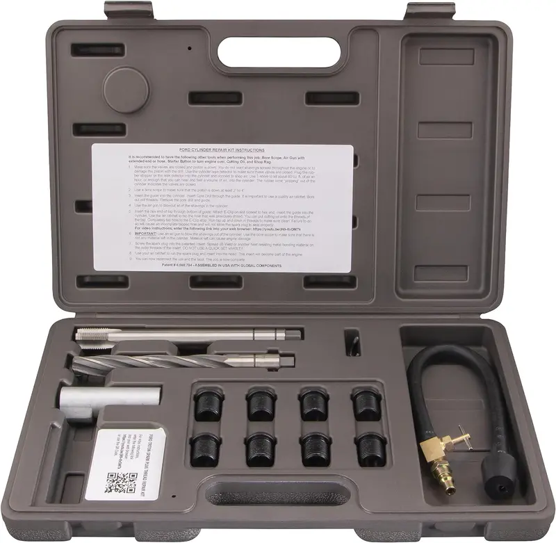 Ford Triton Spark Plug Thread Repair Kit – 38900 Two-Valve Foolproof Tool Set for Engine Rebuilds