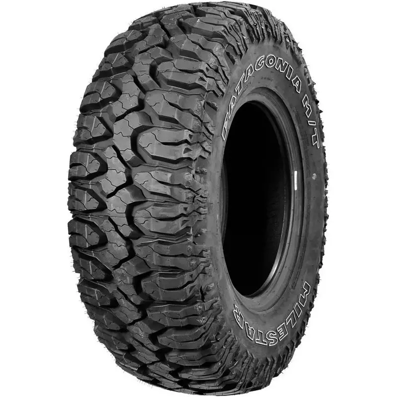 Four Milestar Patagonia M/T LT 33X12.50R18 Load Range F Mud-Terrain Tires