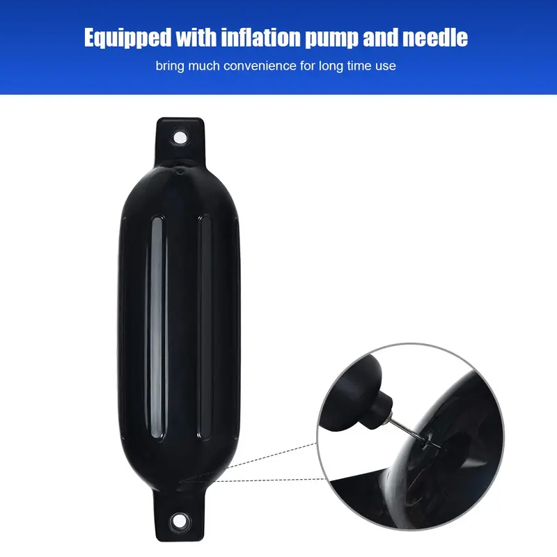 Four-Pack Ribbed Inflatable Marine Boat Fenders