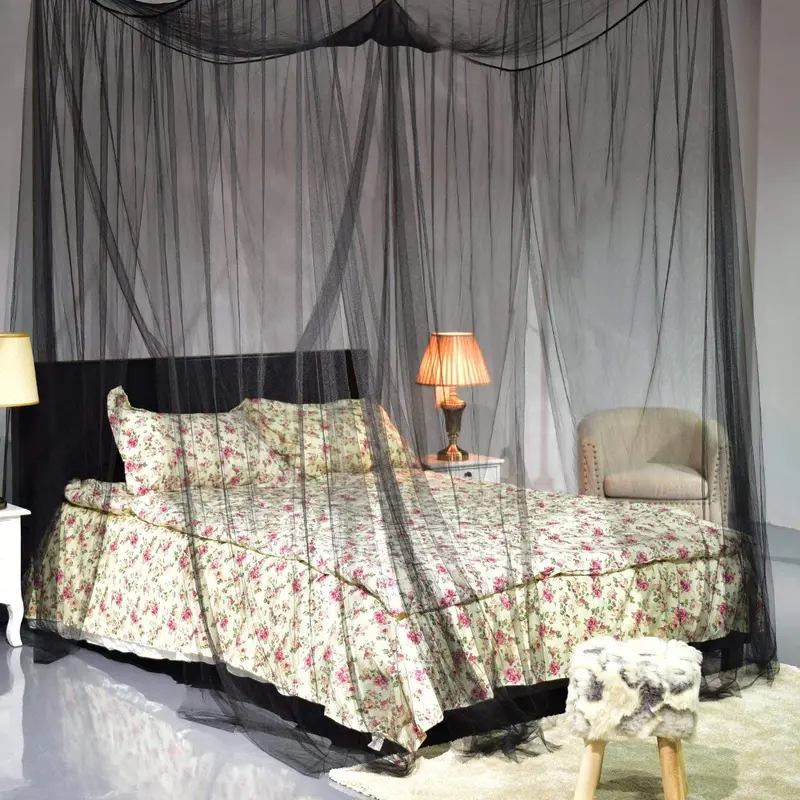 Four-Post Bed Canopy Mosquito Net – Lightweight & Easy Installation