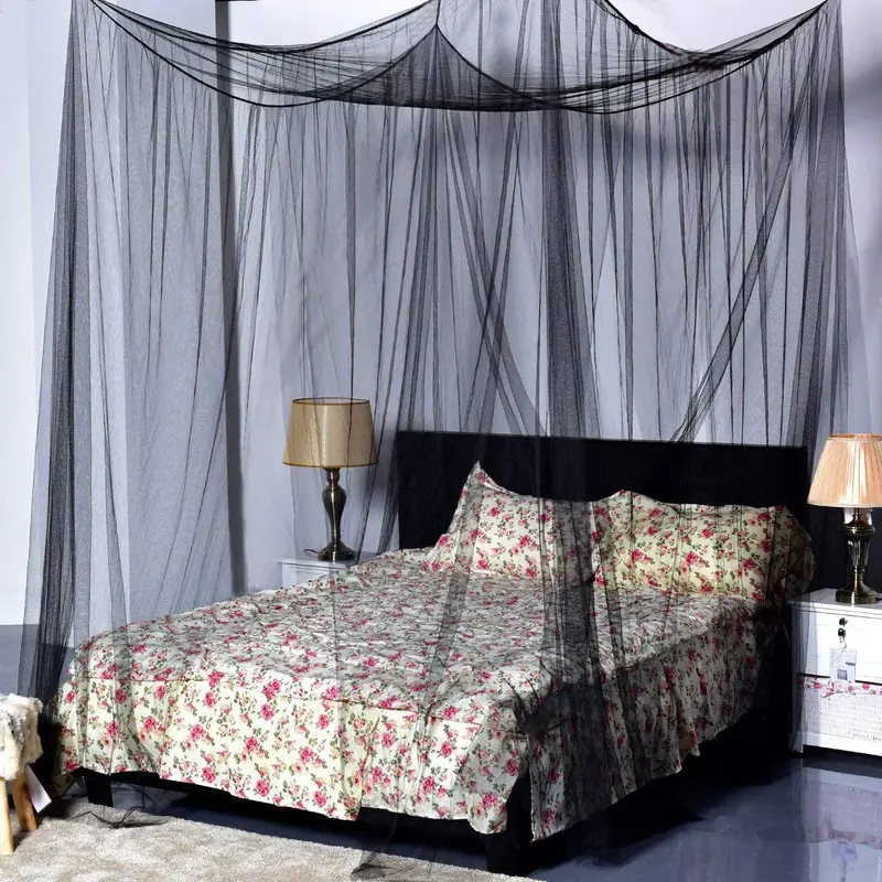 Four-Post Bed Canopy Mosquito Net – Lightweight & Easy Installation