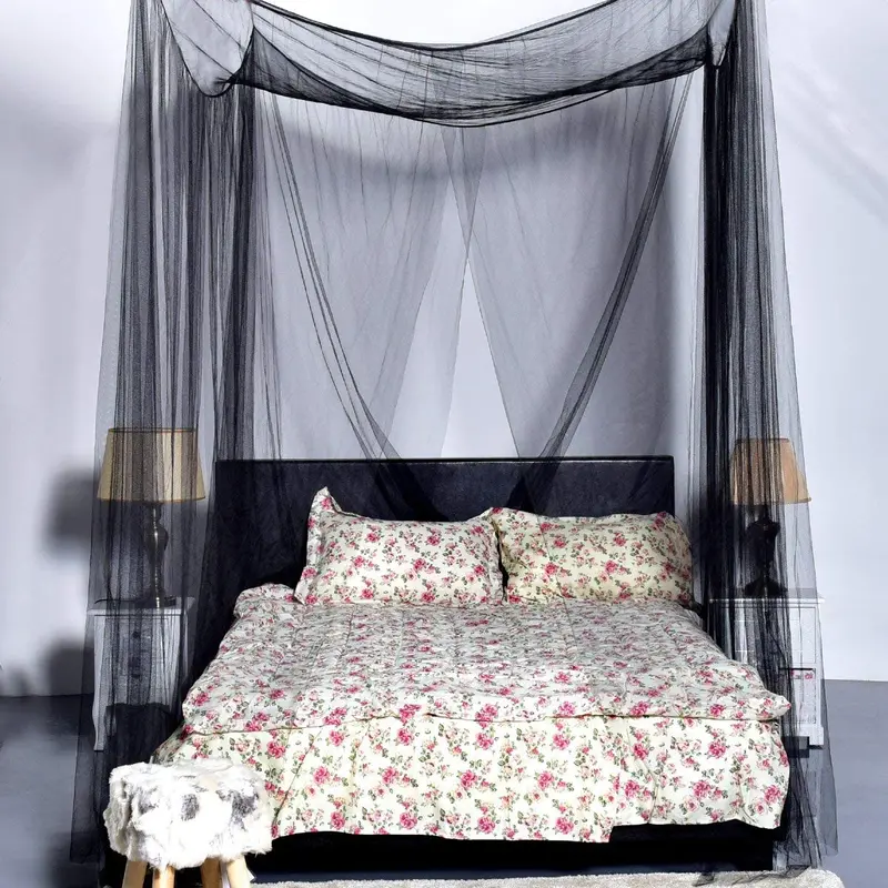 Four-Post Bed Canopy Mosquito Net – Lightweight & Easy Installation